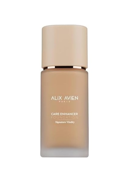 Alix Avien Kırışıklık Karşıtı Nemlendirici SPF30 Parlak Bitişli Fondöten Care Enhancer 813 Pale Amber