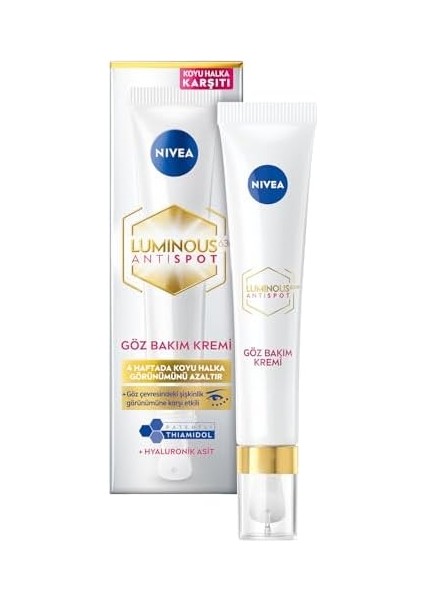 Nıvea Luminous S630 Koyu Halka Karşıtı Göz Bakım Kremi 15 ml