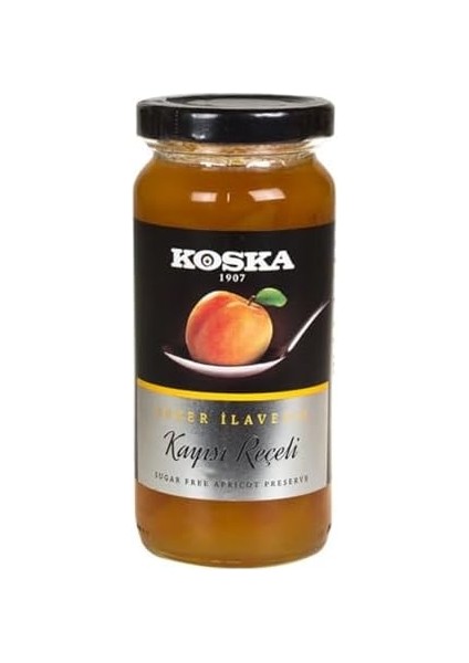 Koska 290 Gram Şeker Ilavesiz Kayısı Reçeli