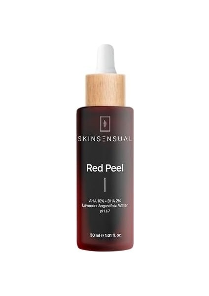 Skin Sensual Red Peel (Aha 10%, Bha 2%) Canlandırıcı ve Cilt Tonu Eşitleyici Kırmızı Peeling Serum