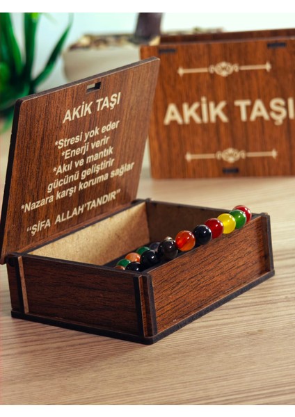 Doğaltaş Bileklik Akik Taşı, Hematit Taşı, Lav Taşı, Şifa Kaynağı Doğaltaş Bileklik