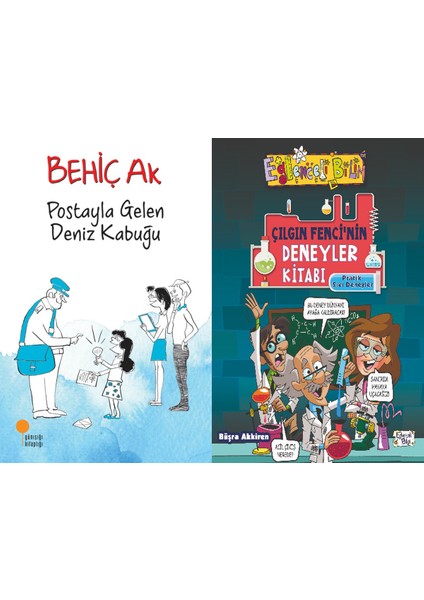 Postayla Gelen Deniz Kabuğu (Behiç Ak) ve Çılgın Fencinin Deneyler Kitabı-Pratik Sıvı Deneyleri