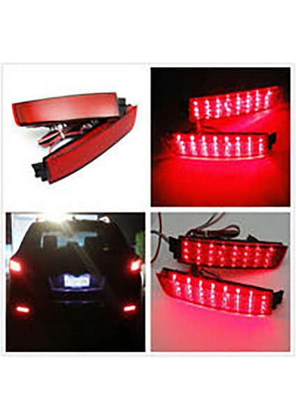 2x Kırmızı Lens Arka Tampon Reflektör Lambası Nissan Juke Murano Quest Için LED Kuyruk Fren Işığı Sentra Infiniti FX35 265605C000 (Yurt Dışından) modelleri