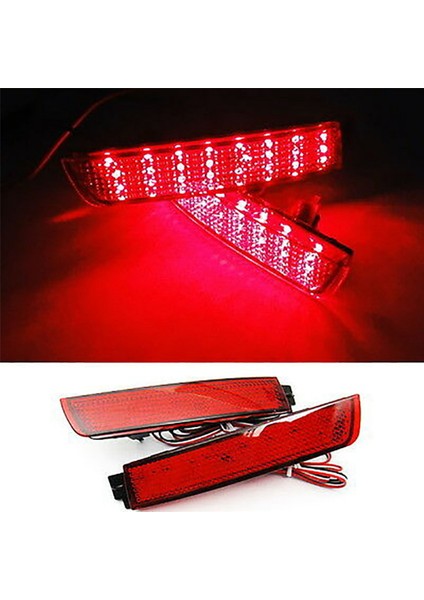 2x Kırmızı Lens Arka Tampon Reflektör Lambası Nissan Juke Murano Quest Için LED Kuyruk Fren Işığı Sentra Infiniti FX35 265605C000 (Yurt Dışından) fırsatları
