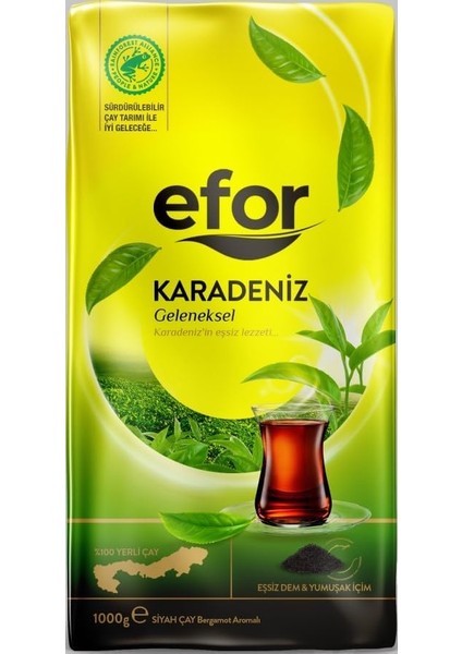 Efor Geleneksel Karadeniz Dökme Çay 1000 G