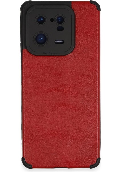 Xiaomi Mi 13 Pro Kılıf Loop Deri Silikon - Kırmızı
