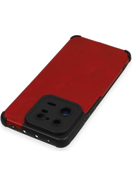 Xiaomi Mi 13 Pro Kılıf Loop Deri Silikon - Kırmızı modelleri