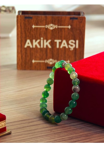 Doğaltaş Bileklik Akik Taşı, Hematit Taşı, Lav Taşı, Şifa Kaynağı Doğaltaş Bileklik