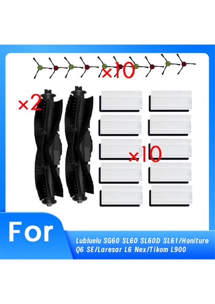 Lubuelu SG60 SL60 SL60D SL61 Için 22 Pcs/honiture Q6 Se/tikom L900 Süpürme Robot Temizlik Parçaları Değiştirme (Yurt Dışından)