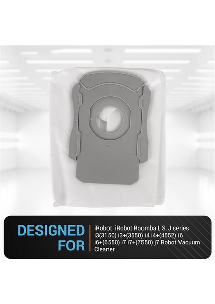 6 Paket Yedek Vakum Torbaları Irobot Odaba I&amp;s &amp; J Serisi J6+ J7 J8+ I7 I7+ (7550) I4+ I5+ I6+ I8+ S9+ J7 J7 (Yurt Dışından) modelleri