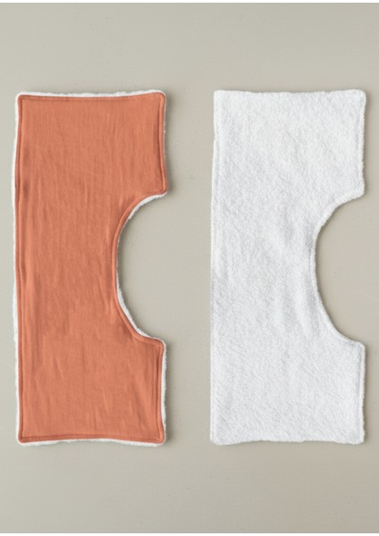 Organik Pamuk Müslin ve Havlu Tabanlı Çift Yönlü Kullanm Omuz Bezi Ağız Ter Mendili Omuz Örtüsü 2'li fırsatları