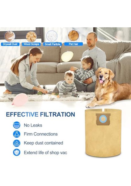 DXVA19-4102 Dewalt 12-16 Galon Islak/kuru Vakum, Tek Kullanımlık Toz Filtre Torbası, DXV12P DXV14P DXV16P DXV16PA Için Vakum Torbası (Yurt Dışından) fırsatları