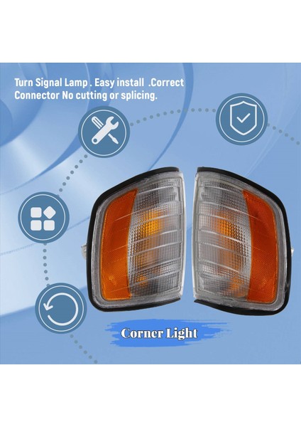 Mercedes Için Araba Köşesi Işık Ön Dönüş Sinyali Gösterge Lambası Benz E Sınıfı W124 1985-1996 1248261243 1248261143 (Yurt Dışından) fırsatları