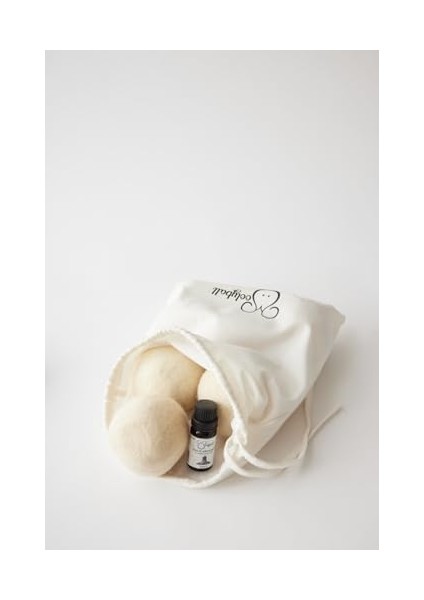 Woolyball Organik Koyun Yünü Çamaşır Kurutma Topları, 3'lü Paket, Xl Boyut 7CM/50GR, Hediye 5ml Uçucu Yağ modelleri