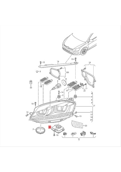 Xenon LED Head Light Lamba Balast Kontrol Modülü 5F0941472 L90005488 Vw Seat Leon St 3rd Farlım Modülü 5F0941472B (Yurt Dışından) fiyatları