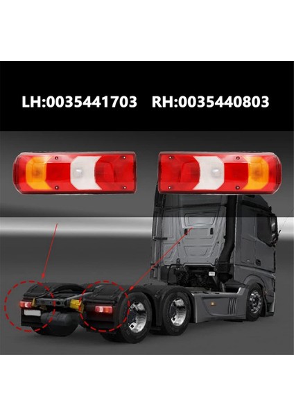 Sağ Kamyon 24V Kamyon Kuyruğu Işığı 0035441703 0035440903 Mercedes Benz Actros Mp4 Kamyon Aksesuarları (Yurt Dışından) indirimleri