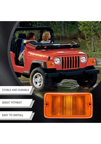 2 Adet 2001-2006 Jeep Wrangler (Tj) Plastik Lens Lh &amp; Rh 55156488AB 55156489AB (Yurt Dışından) modelleri