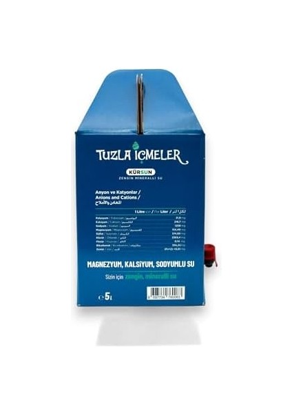 Tuzla Içmeler Kürsun Doğal Zengin Mineralli Su 5 Litre fiyatları