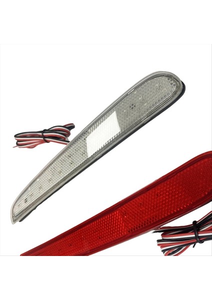 Honda Nbox 2023-2024 Araç LED Arka Tampon Işık Arka Sis Lambası Park Uyarı Işık Reflektör Tay Lambaları Beyaz (Yurt Dışından) modelleri