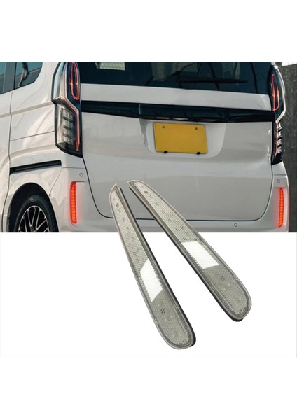 Honda Nbox 2023-2024 Araç LED Arka Tampon Işık Arka Sis Lambası Park Uyarı Işık Reflektör Tay Lambaları Beyaz (Yurt Dışından) indirimleri