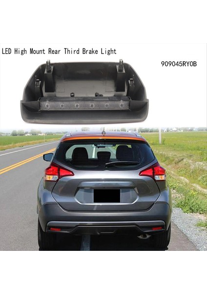 Araba LED Yüksek Montaj Arka Üçüncü Fren Işığı Durdurma Sinyal Lambası Nissan Kicks 2017-2020 909045RY0B (Yurt Dışından) indirimleri