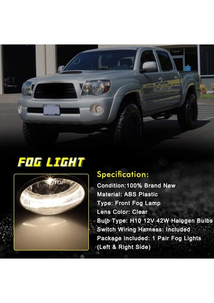 Toyota Soara Için Sis Farları Sürüş 2004-2006 TUNDRA-2007-2012 Tacoma 2005-2011 Temiz Lens Sis Lambaları (Yurt Dışından) fiyatları