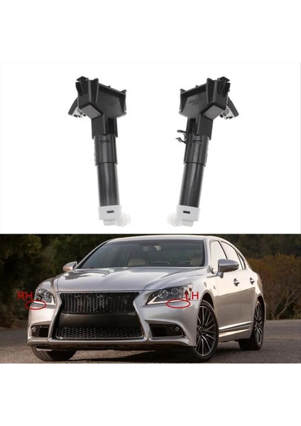 Sağ Araba Far Yıkağı Sprey Nozul Jet Pompası Kafa Işık Lambası Su Aktüatörü LS460 LS460L 2013-2017 (Yurt Dışından) fiyatları