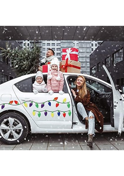 Noel Araç Yansıtıcı Ampul Mıknatıs Dekorasyonu, Garaj Posta Kutusu Mıknatıs Çıkışı Noel Eğlence Dekorasyonu (Yurt Dışından) fiyatları