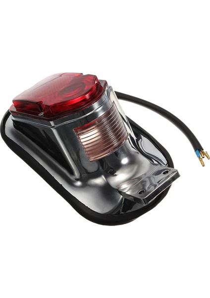 Evrensel Motosiklet Kuyruk Ampul Montaj Plakası Dönüş Sinyali Arka Kuyruk Fren Fren Durdur Lamba Kavuzlar Klasik (Yurt Dışından)