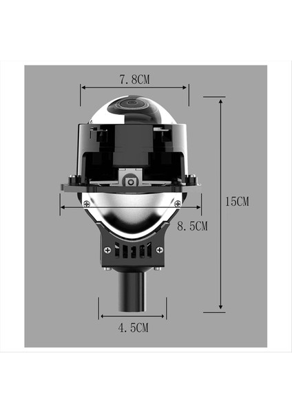 Araba Universal 2.5inch LED Farlar Lens Çift Lambalar Araç LED Lens Lhd Araç Işığı Modifiye Aksesuarlar (Yurt Dışından) fiyatları