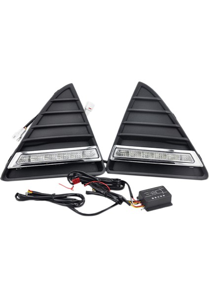 2pcs/set Araba Stilini Otomatik LED Drl Gün Işığı Araba Gündüz Koşu Işıkları Ford Focus Için Sis Lambası ile Ayar 3 2012 2013 2014 2015 (Yurt Dışından)