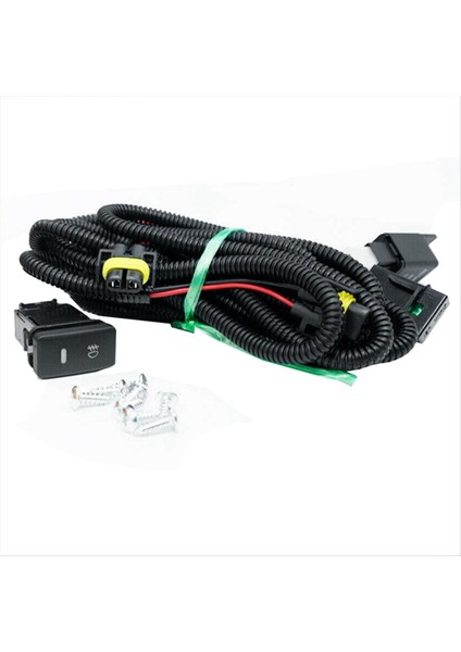 Toyota Için Halojen Ampul Kablo Demeti ile Amber Lens Ön Sis Fark Lambalar Montajı 81220-AA011 81210-AA011 (Yurt Dışından)