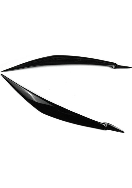 Bmw E71 X6 2008-2015 Için E70 X5M 2006-2013 Araba Parlak Siyah Farlar Kaş Göz Kapağı Trim Kapak Çıkartma Reçine (Yurt Dışından) fırsatları