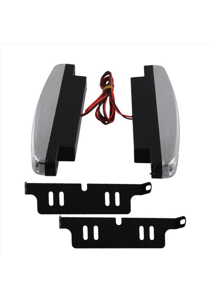 En Yeni 2pcs Yüksek Kaliteli Süper Beyaz 8 LED Gündüz Koşu Işıkları 12V Dc Far Evrensel Park Lambası 12V (Yurt Dışından) fiyatları