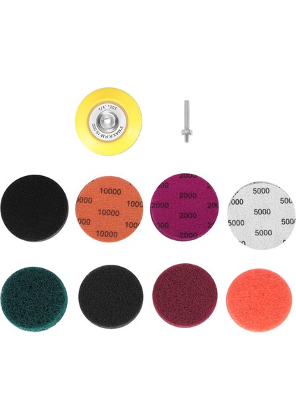 21PCS/SET 3inch Diy Araba Lambaları Kiti Otomotiv Parlatma Ovma Bezi Set Far Onarma Kiti Zımpara Kağıdı (Yurt Dışından)