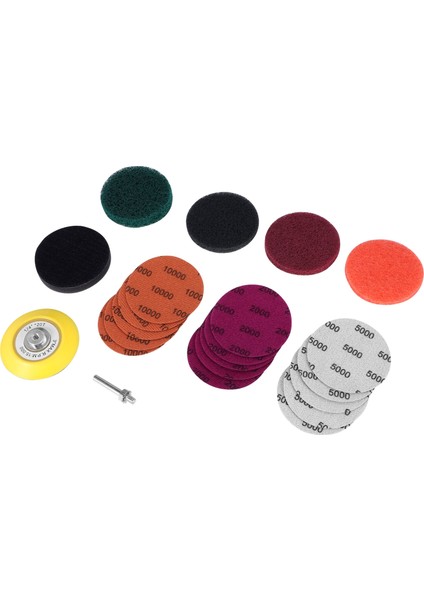 21PCS/SET 3inch Diy Araba Lambaları Kiti Otomotiv Parlatma Ovma Bezi Set Far Onarma Kiti Zımpara Kağıdı (Yurt Dışından) fiyatları