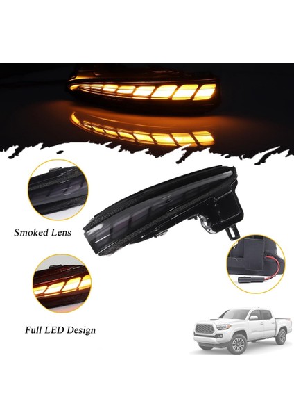 LED Yan Aynalar Toyota Tacoma Rav4 XA50 Highlander XU70 Aksesuarları Için Sıralı Dinamik Dönüş Sinyal Işıkları (Yurt Dışından) indirimleri