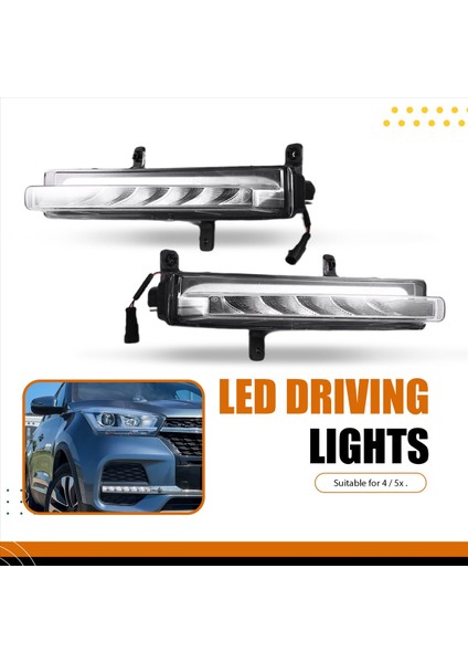 Chery Tiggo 4/tiggo Için 5x Araba Ön Tampon Gündüz Çalışan Işık Drl Ön Bumer LED Sürüş Lambası Sis Lambası Montajı (Yurt Dışından) indirimleri