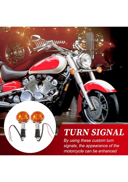 Motosiklet Amber Yuvarlak Turn Sinyalleri Işıklar Yamaha Yolu Yıldızı Virago V Star 85-99 2 Paket Için (Yurt Dışından) fırsatları