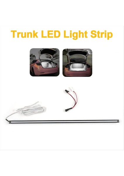 Tesla Model 3 Için 2019-2021 Gövde LED Işık Çubukları LED Şerit Aydınlatma Atmosferi Işık Iç Aksesuarları (Beyaz) (Yurt Dışından) indirimleri