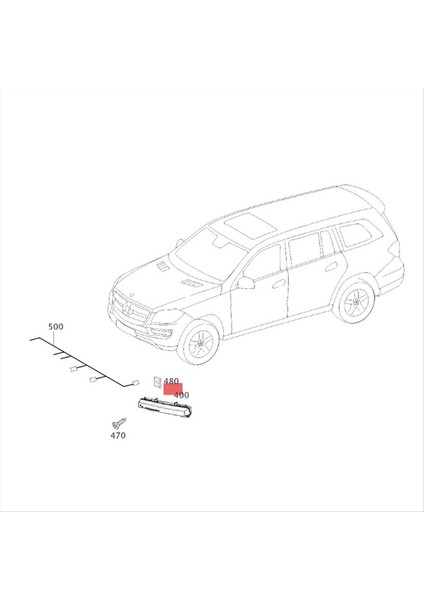 1paır Front LED Gündüz Çalışma Işığı Drl Sis Lambası Mercedes W166 ML350 ML550 X204 GLK350 A2049065401 A2049065501 (Yurt Dışından)