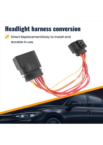 Araba Hid Xenon Far 10 Ila 14 Pin Konnektör Adaptörü 1J0973835 1J0973737 Araç Aksesuarları (Yurt Dışından) indirimleri
