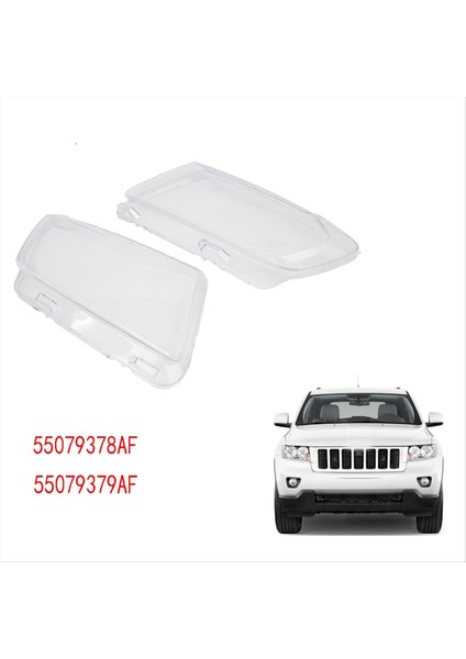 Jeep Grand Cherokee 2011-2013 Lamba Kabuk Maskeleri 55079378AF Için Sağ Ön Far Far Lens Kapağı (Yurt Dışından)