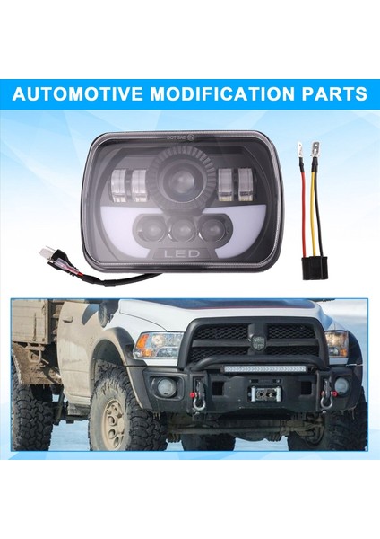 300W 5x7 LED Farlar LED Mühürlü Işın Kafa Işık Lambası, Jeep Wrangler Yj Cherokee Için Yüksek Düşük Işın LED Farlı (Yurt Dışından) fırsatları