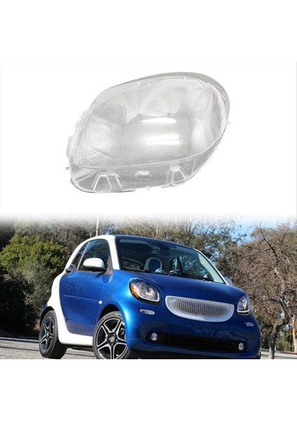 Far Kabuk Lambası Gölgesi Şeffaf Lens Kapak Far Kapağı Mercedes-Benz Akıllı Fortwo Forfour 2016-2019 Sol (Yurt Dışından) indirimleri