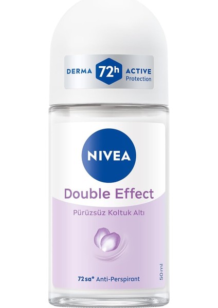 Nıvea Kadın Roll-On Deodorant Double Effect 50ML, 72 Saat Anti-Perspirant Koruma, Alkolsüz, Pürüzsüz Cilt, Doğal Avokado Özleri fiyatları
