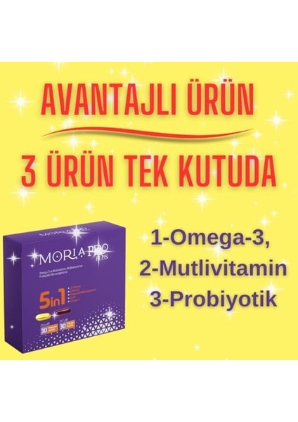 Morıa Pro Plus Omega 30 Kp+Multivitamin, 30 Kp modelleri