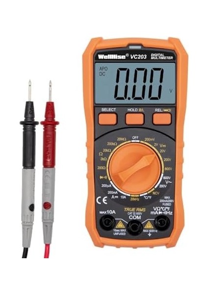 VC203 Ölçü Aleti Multimetre Avometre Ncv Işıklı Ekran El Isı Ölçer modelleri