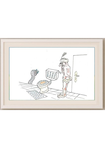 George Sabev 35X25CM Orijinal Karikatür Tablo modelleri