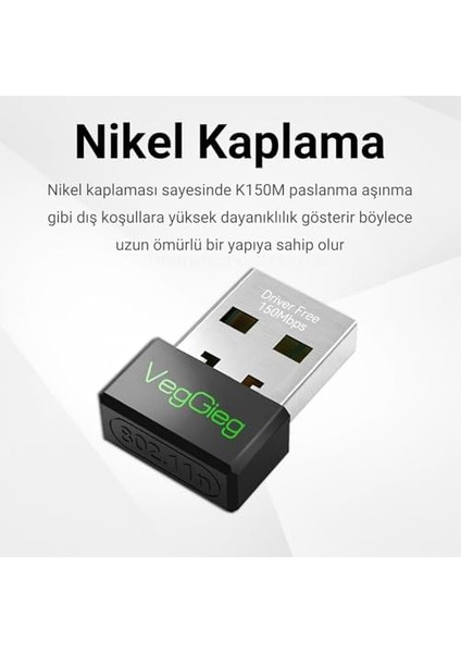150MBPS 2.4ghz Kablosuz Wi-Fi Alıcı Verici USB Adaptör fiyatları